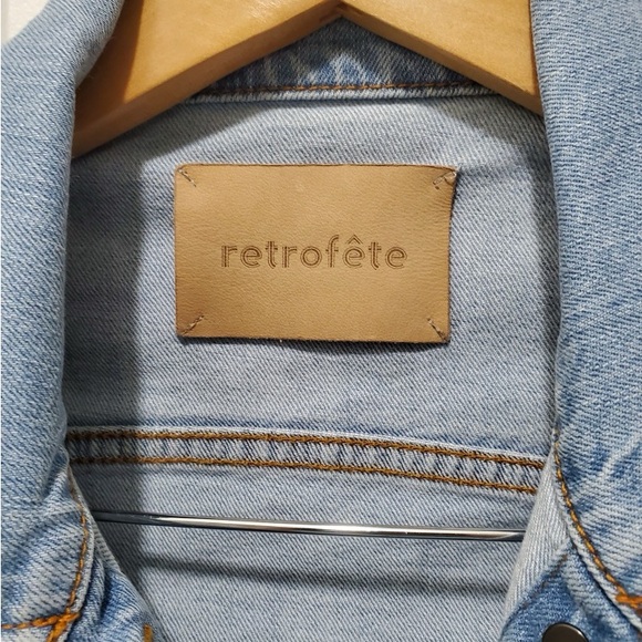 Retrofete Ada Jacket in Light Blue Stone - Picture 3 of 9